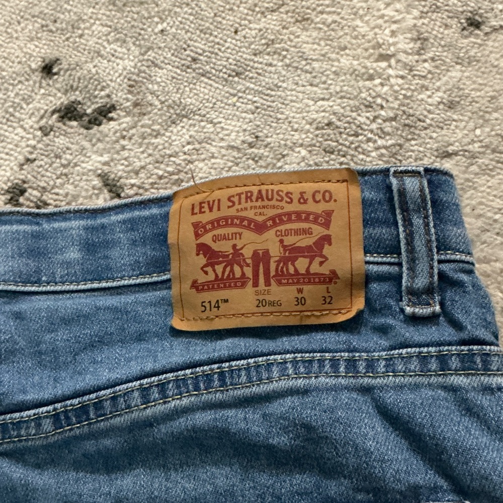 Levi's boys size 20 regular 514 Blue Straight Jeans